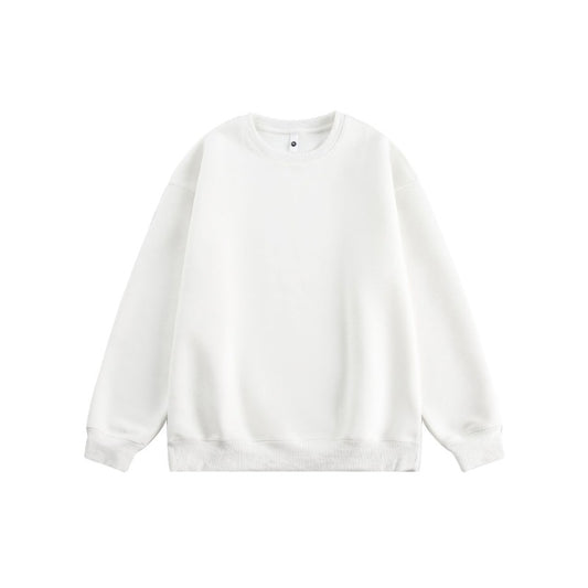 Heavyweight 405g Cotton Crewneck Sweatshirt - Unisex Classic Fit Essential Wardrobe Staple