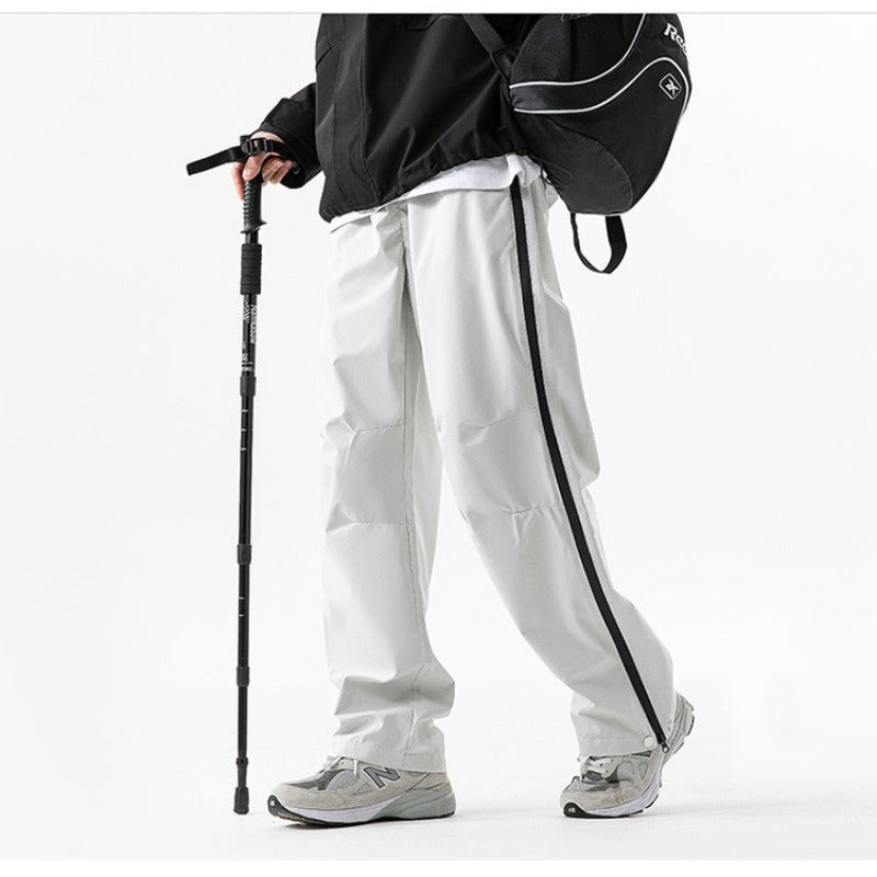 Unisex Waterproof Cargo Pants with Adjustable Zippers - All-Season Outdoor Hiking Tactical Trousers