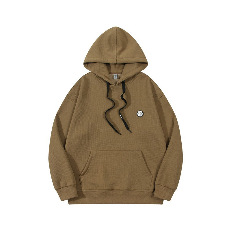 Thermal Couple Hoodie with Adjustable Drawstring | Heavyweight Waffle Fabric