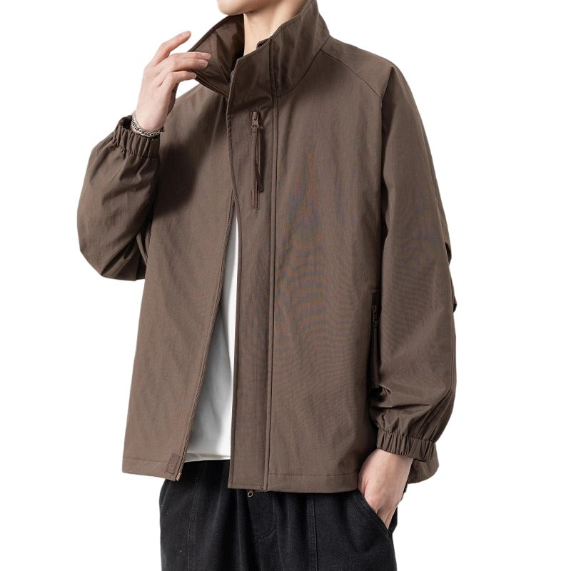 Unisex 2025 Windproof Mountain-Style Jacket - Urban Outdoor Lightweight Parka with Teflon Shield, Eco-Friendly Couple's Coat for Autumn Adventures
