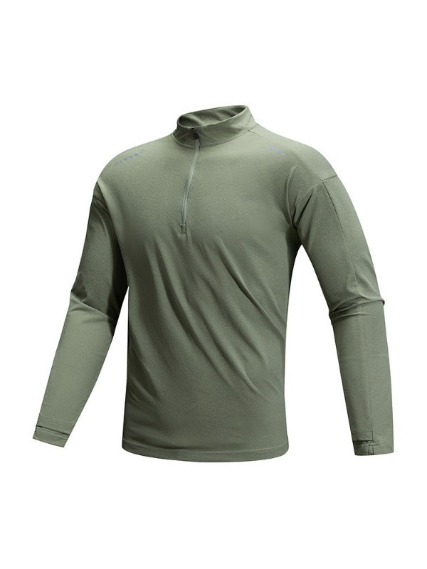 Ultimate All-Round Men's Activewear: Quick-Dry UPF50+ Half Collar Shirt - Gym, Trekking & Travel Essentials