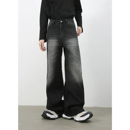 Vintage Washed Jeans 2025 - Retro Relaxed Straight Leg Denim for Urban Streetwear