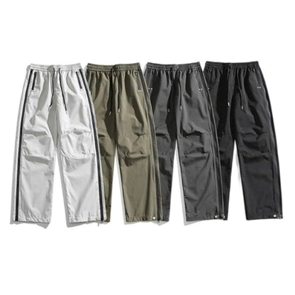 Unisex Waterproof Cargo Pants with Adjustable Zippers - All-Season Outdoor Hiking Tactical Trousers