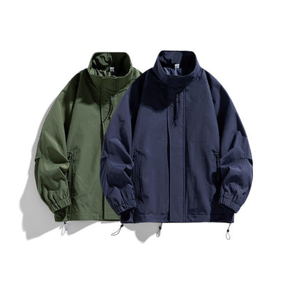 Unisex 2025 Windproof Mountain-Style Jacket - Urban Outdoor Lightweight Parka with Teflon Shield, Eco-Friendly Couple's Coat for Autumn Adventures