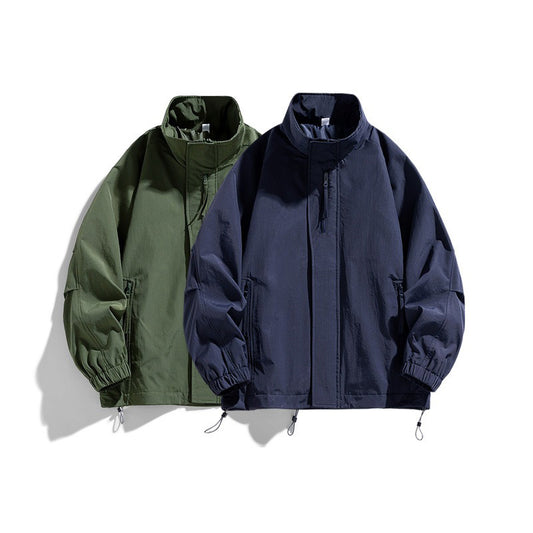 Unisex 2025 Windproof Mountain-Style Jacket - Urban Outdoor Lightweight Parka with Teflon Shield, Eco-Friendly Couple's Coat for Autumn Adventures