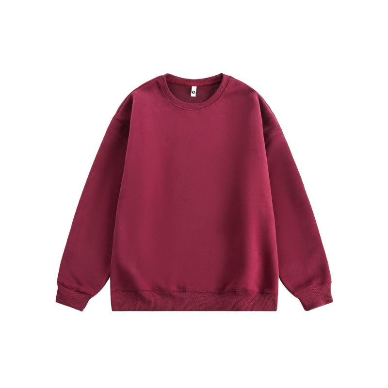 Heavyweight 405g Cotton Crewneck Sweatshirt - Unisex Classic Fit Essential Wardrobe Staple