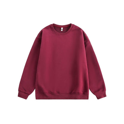 Heavyweight 405g Cotton Crewneck Sweatshirt - Unisex Classic Fit Essential Wardrobe Staple