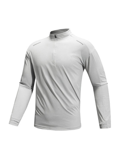 Ultimate All-Round Men's Activewear: Quick-Dry UPF50+ Half Collar Shirt - Gym, Trekking & Travel Essentials