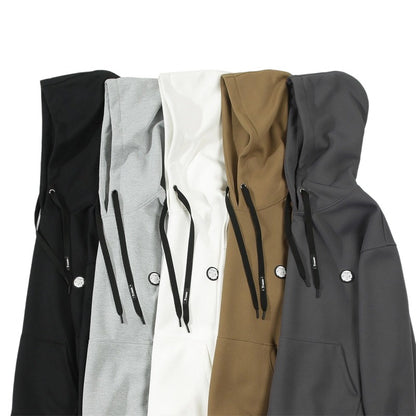 Thermal Couple Hoodie with Adjustable Drawstring | Heavyweight Waffle Fabric