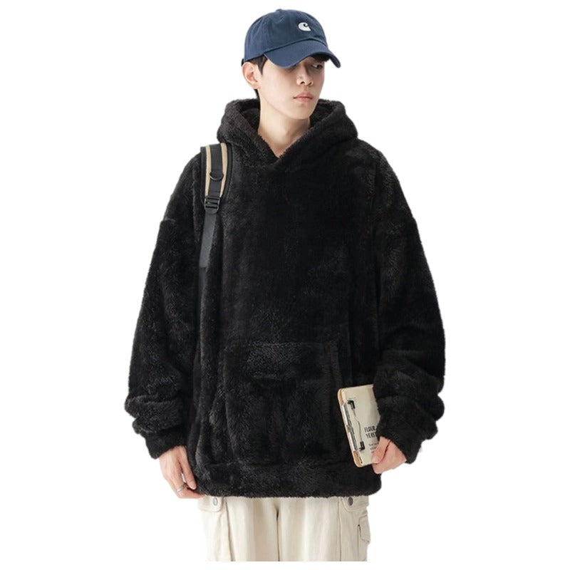 Premium Arctic Fleece Hoodie - Oversized Streetwear Unisex Couple Loungewear | Winter Cozy Collection Vintage Aesthetic.