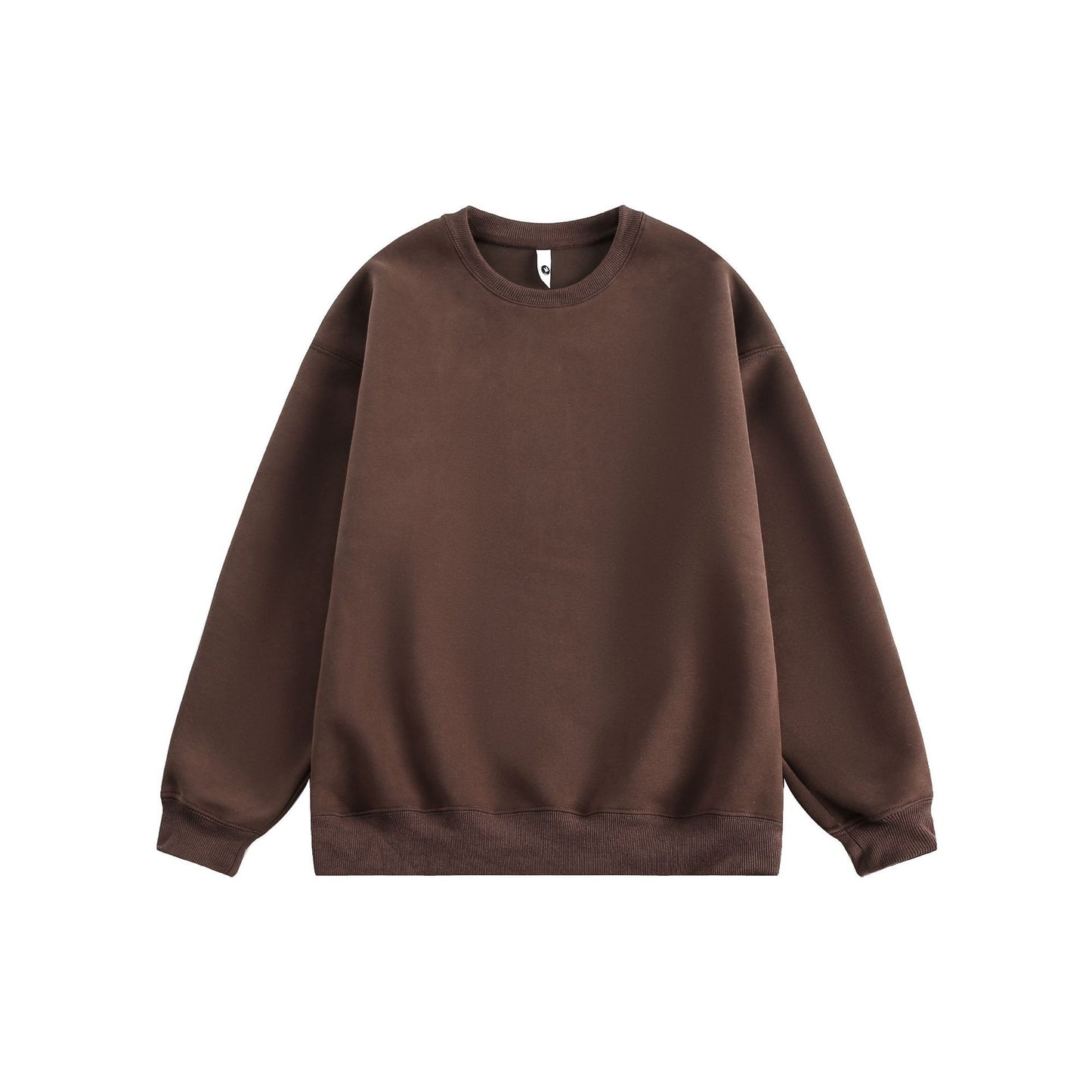 Heavyweight 405g Cotton Crewneck Sweatshirt - Unisex Classic Fit Essential Wardrobe Staple