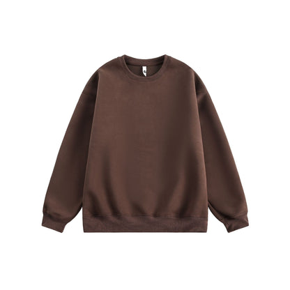 Heavyweight 405g Cotton Crewneck Sweatshirt - Unisex Classic Fit Essential Wardrobe Staple