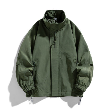 Unisex 2025 Windproof Mountain-Style Jacket - Urban Outdoor Lightweight Parka with Teflon Shield, Eco-Friendly Couple's Coat for Autumn Adventures