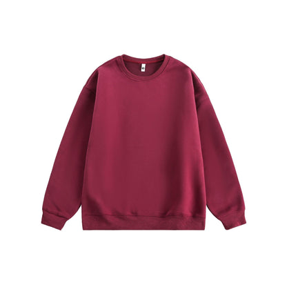 Heavyweight 405g Cotton Crewneck Sweatshirt - Unisex Classic Fit Essential Wardrobe Staple