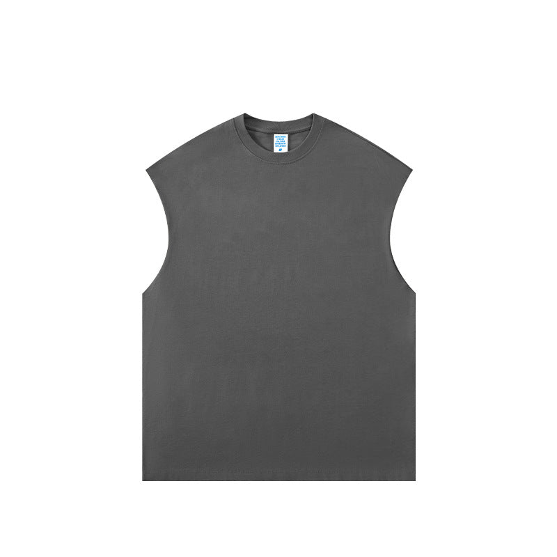 305GSM Thick Tank Top Minimal Clothing Design Earth Tone Streetwear 2025 Spring Summer New Release FOG Style Instagram Men's Fashion Trendy Apparel