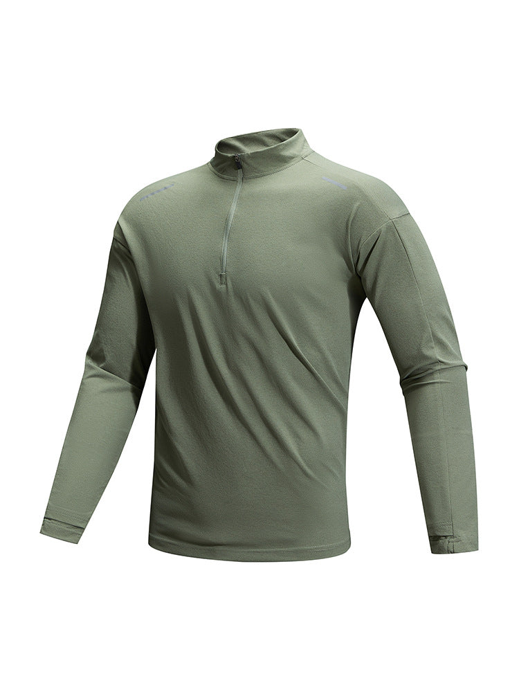 Ultimate All-Round Men's Activewear: Quick-Dry UPF50+ Half Collar Shirt - Gym, Trekking & Travel Essentials