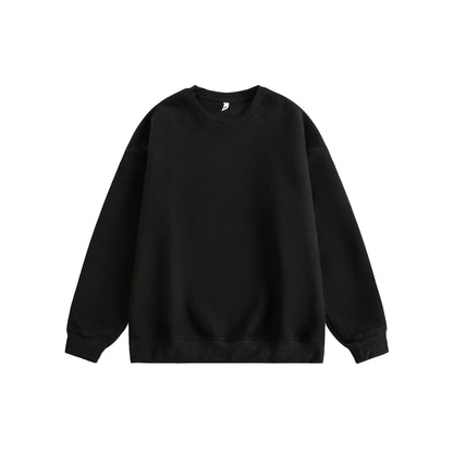 Heavyweight 405g Cotton Crewneck Sweatshirt - Unisex Classic Fit Essential Wardrobe Staple
