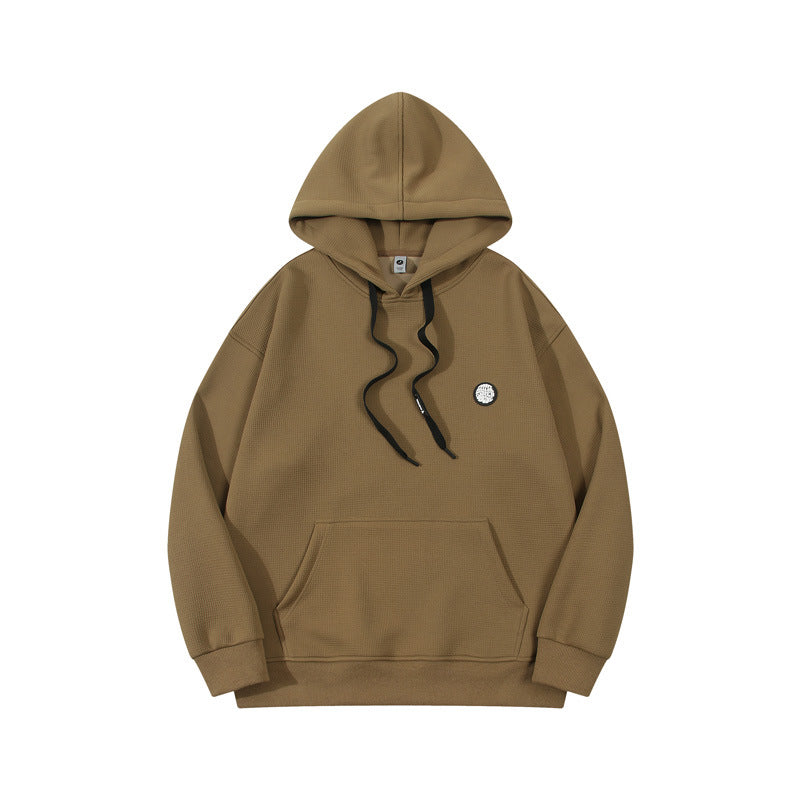 Thermal Couple Hoodie with Adjustable Drawstring | Heavyweight Waffle Fabric