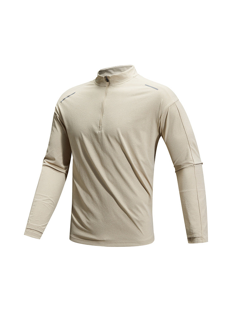 Ultimate All-Round Men's Activewear: Quick-Dry UPF50+ Half Collar Shirt - Gym, Trekking & Travel Essentials