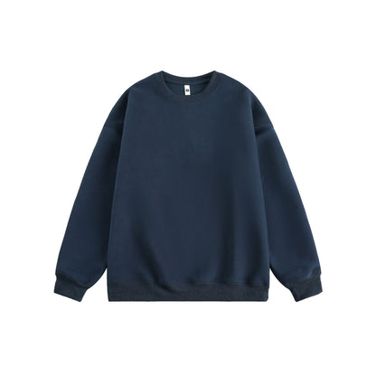 Heavyweight 405g Cotton Crewneck Sweatshirt - Unisex Classic Fit Essential Wardrobe Staple