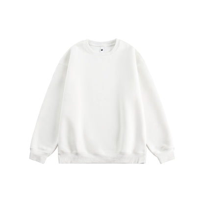 Heavyweight 405g Cotton Crewneck Sweatshirt - Unisex Classic Fit Essential Wardrobe Staple