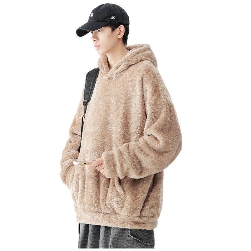 Premium Arctic Fleece Hoodie - Oversized Streetwear Unisex Couple Loungewear | Winter Cozy Collection Vintage Aesthetic.