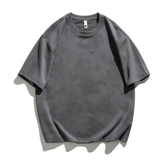 Vintage Washed Oversized T-Shirt Men Retro Tie-Dye Design Heavy Cotton Summer Casual Trendy Streetwear Short Sleeve