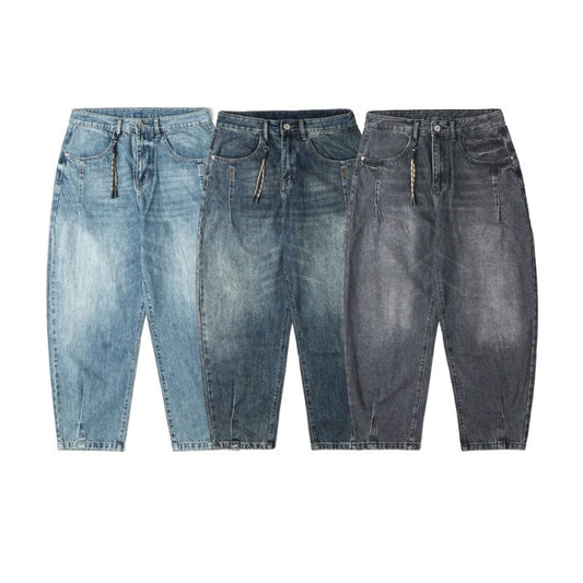 Washed Relaxed Jeans 2025 - Vintage Oversized Denim for Urban Streetwear