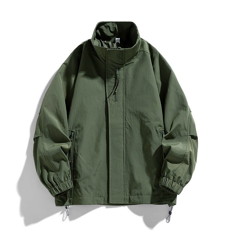 Unisex 2025 Windproof Mountain-Style Jacket - Urban Outdoor Lightweight Parka with Teflon Shield, Eco-Friendly Couple's Coat for Autumn Adventures