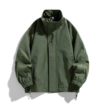 Unisex 2025 Windproof Mountain-Style Jacket - Urban Outdoor Lightweight Parka with Teflon Shield, Eco-Friendly Couple's Coat for Autumn Adventures