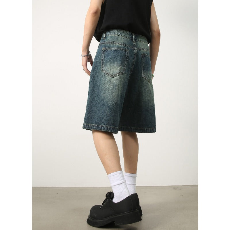 Jorts for Men Trendy Summer Streetwear Loose Fit Casual Shorts